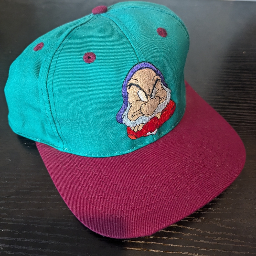 Vintage Original 1990’s Snow White “Grumpy” Snapback Hat.